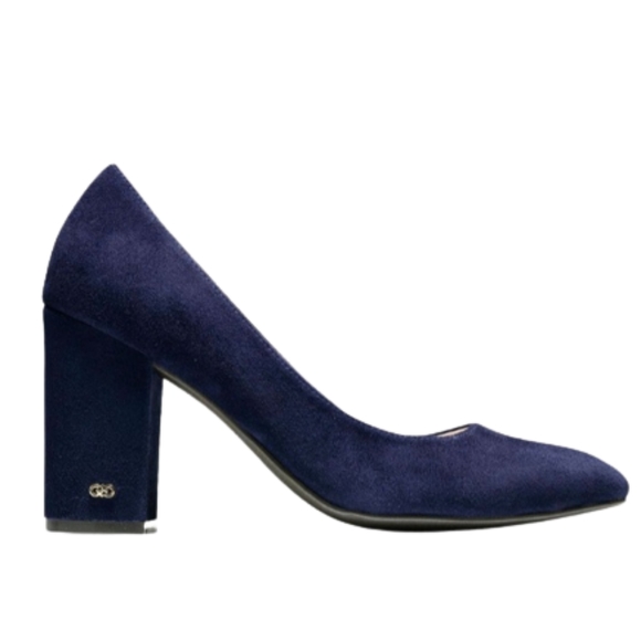 Cole Haan Alanna Marine Blue Grand OS Suede Pump Heel Shoe Size 8.5